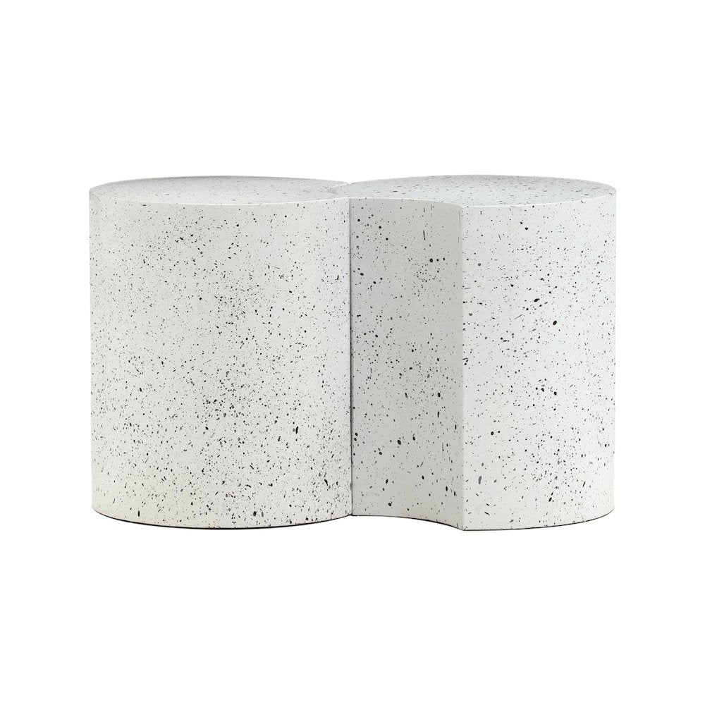 Dimple White End Table