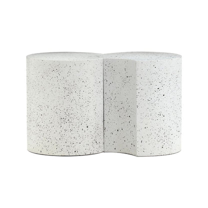 Dimple White End Table