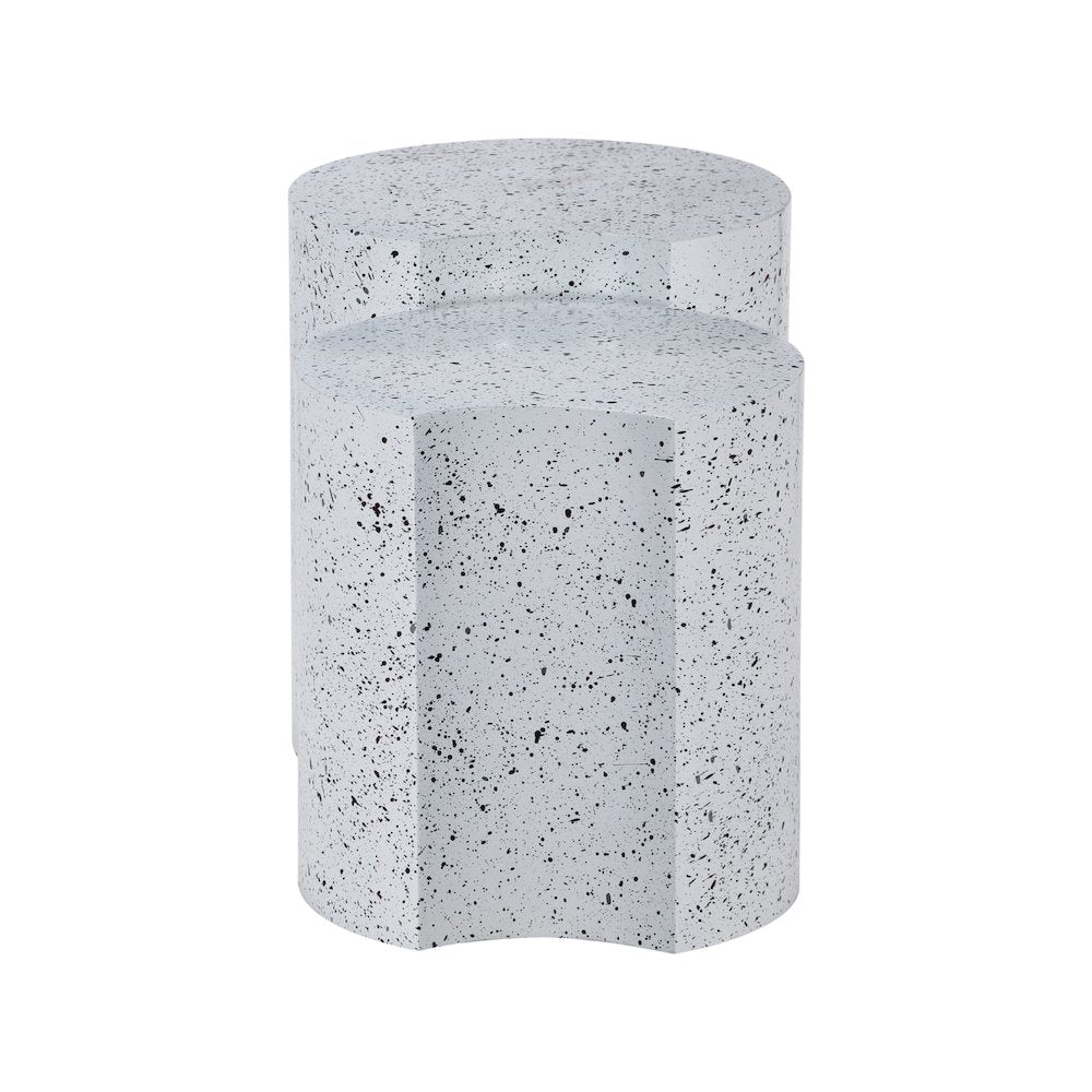 Dimple White End Table