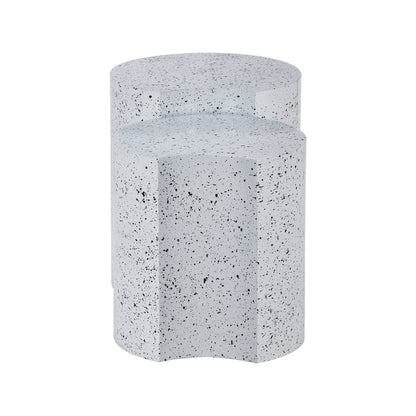 Dimple White End Table