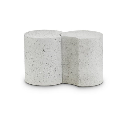 Dimple White End Table