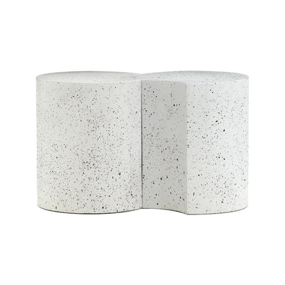 Dimple White End Table