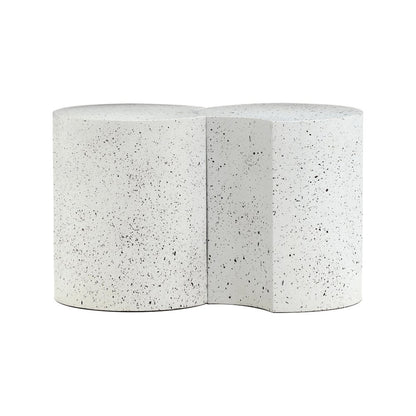Dimple White End Table