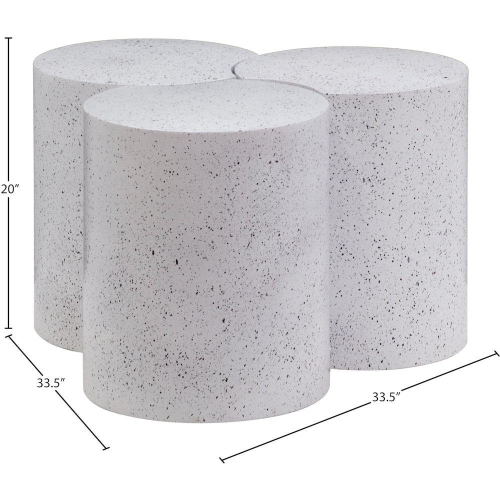 Dimple White Coffee Table