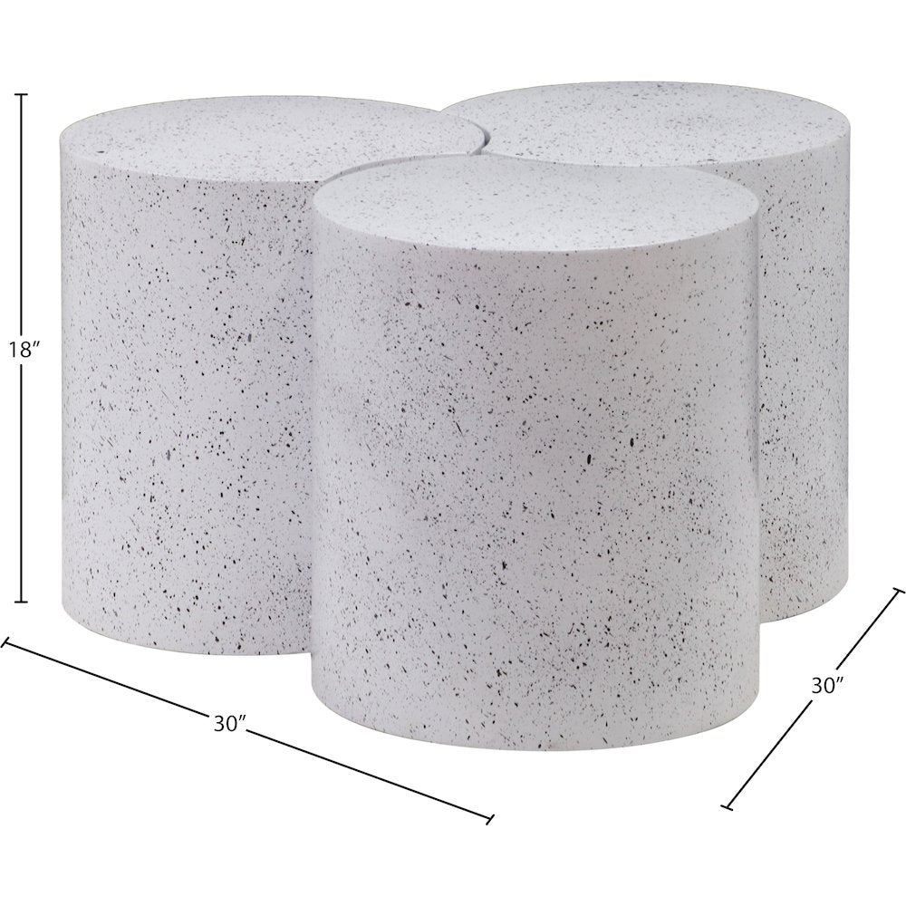 Dimple White Coffee Table