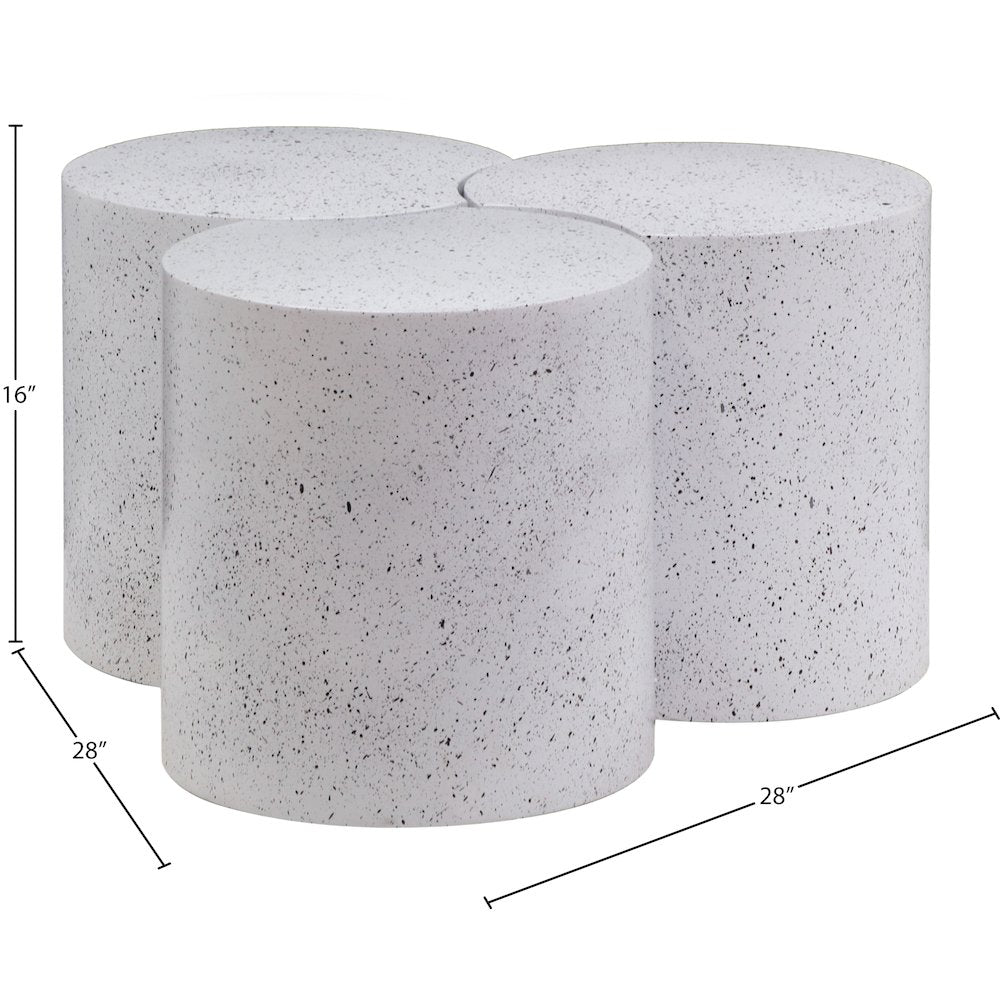 Dimple White Coffee Table