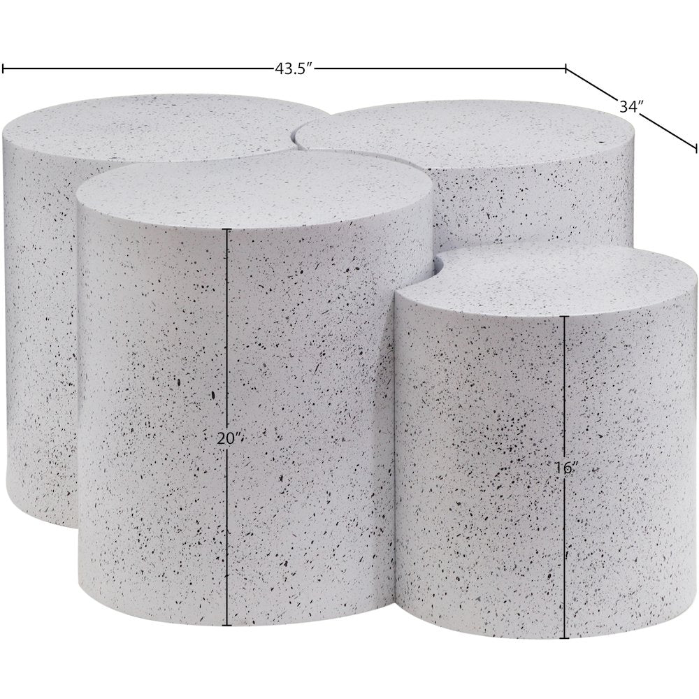 Dimple White Coffee Table