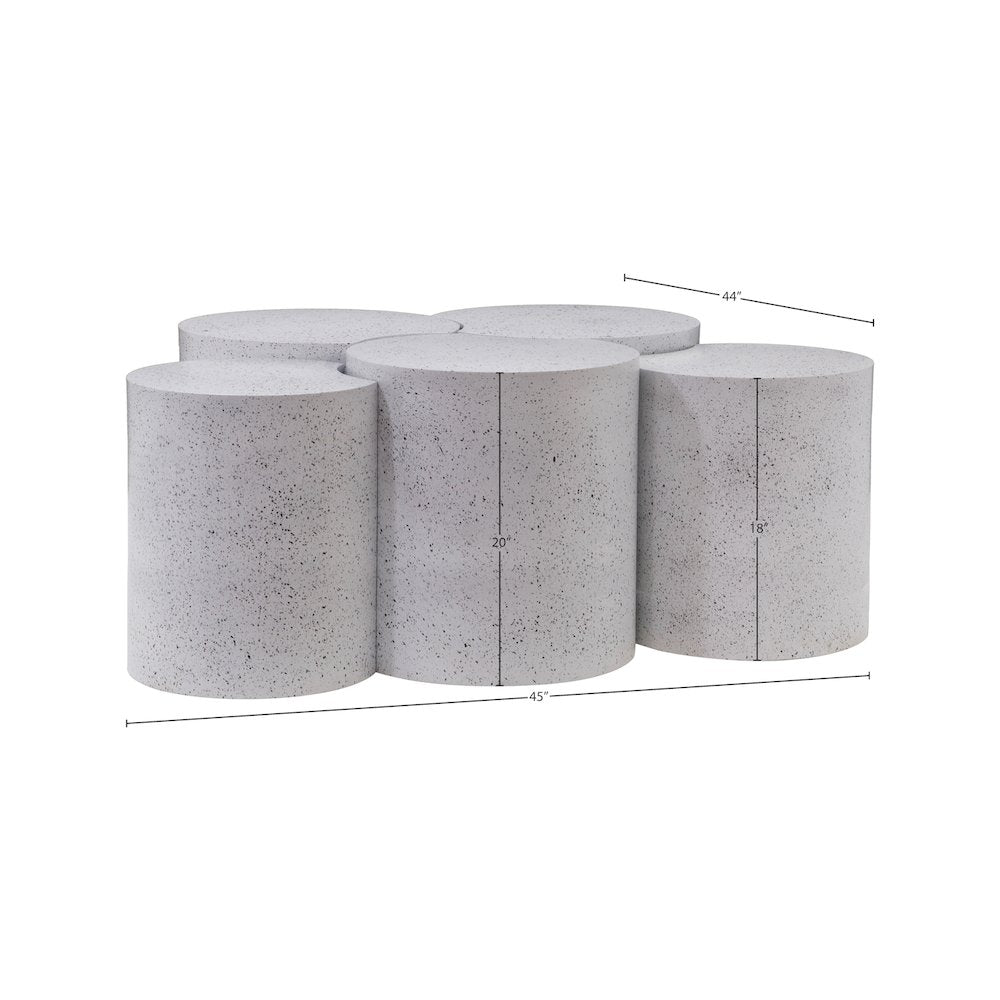 Dimple White Coffee Table