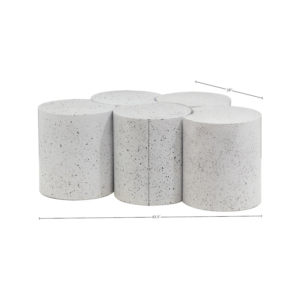 Dimple White Coffee Table
