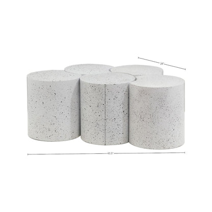 Dimple White Coffee Table
