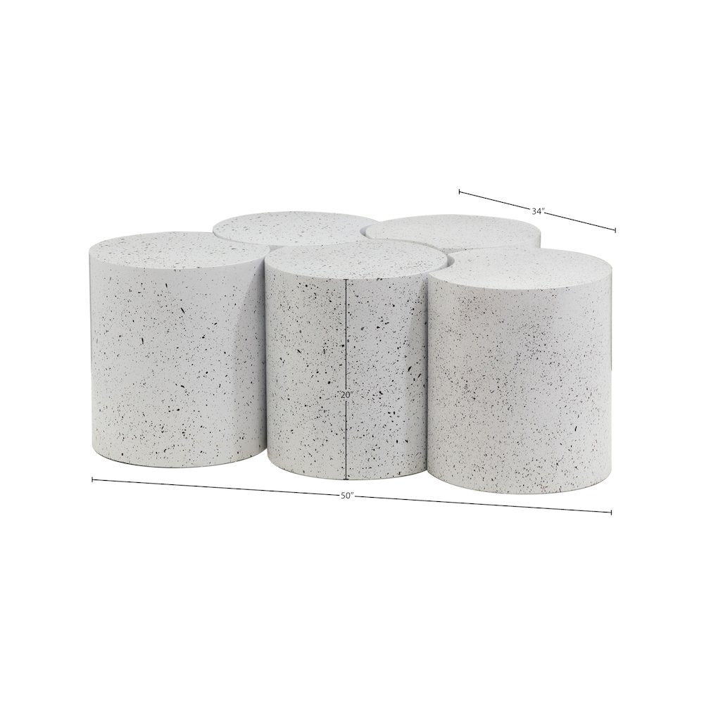 Dimple White Coffee Table