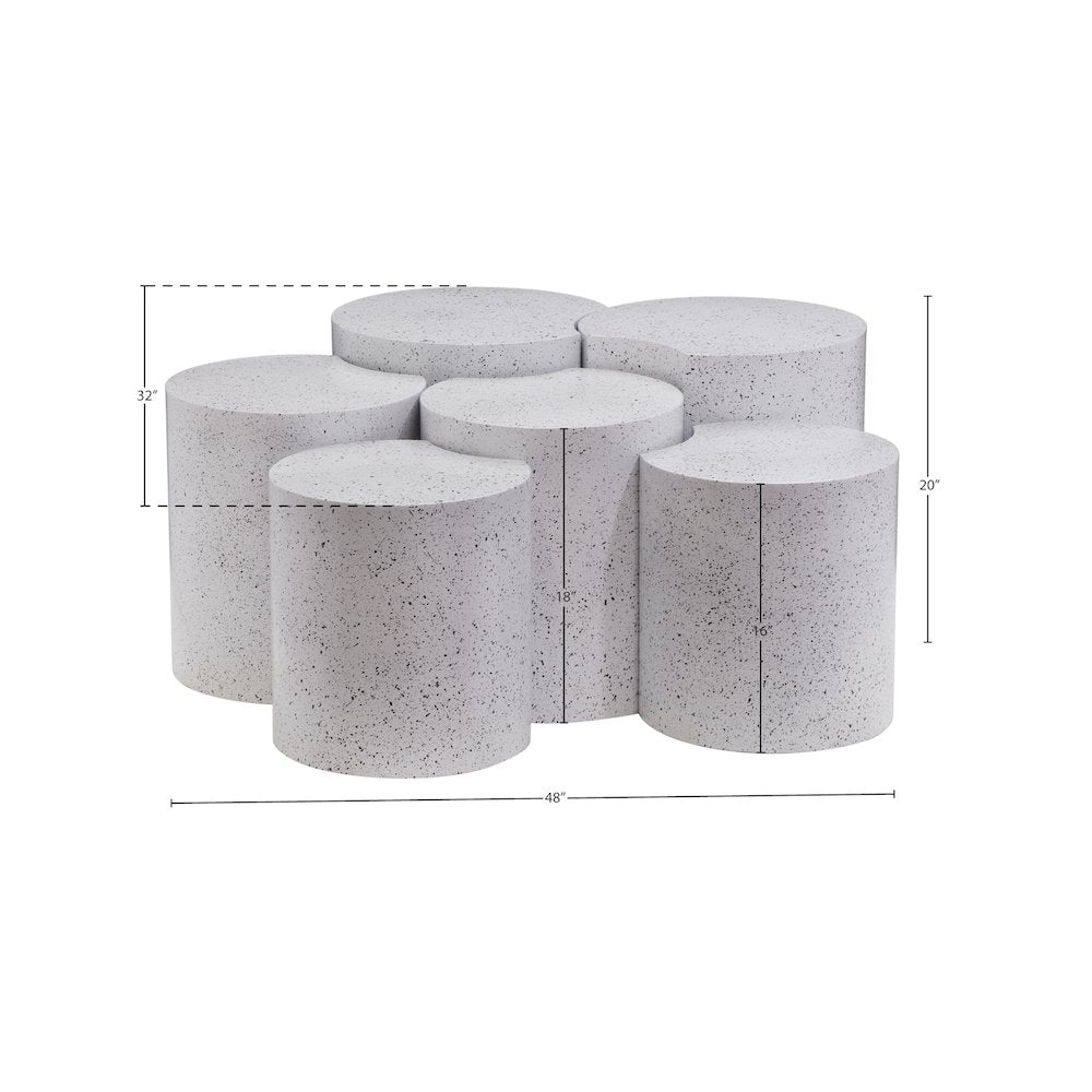 Dimple White Coffee Table
