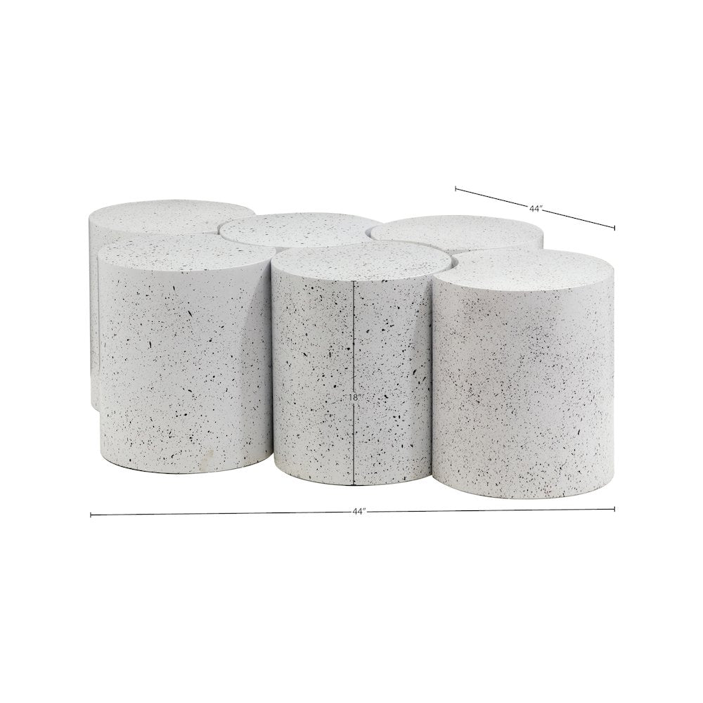 Dimple White Coffee Table