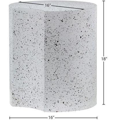 Dimple White End Table