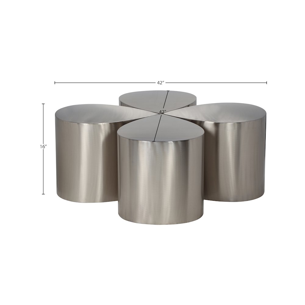 Petal Silver Coffee Table