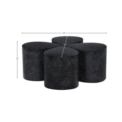 Petal Black Coffee Table