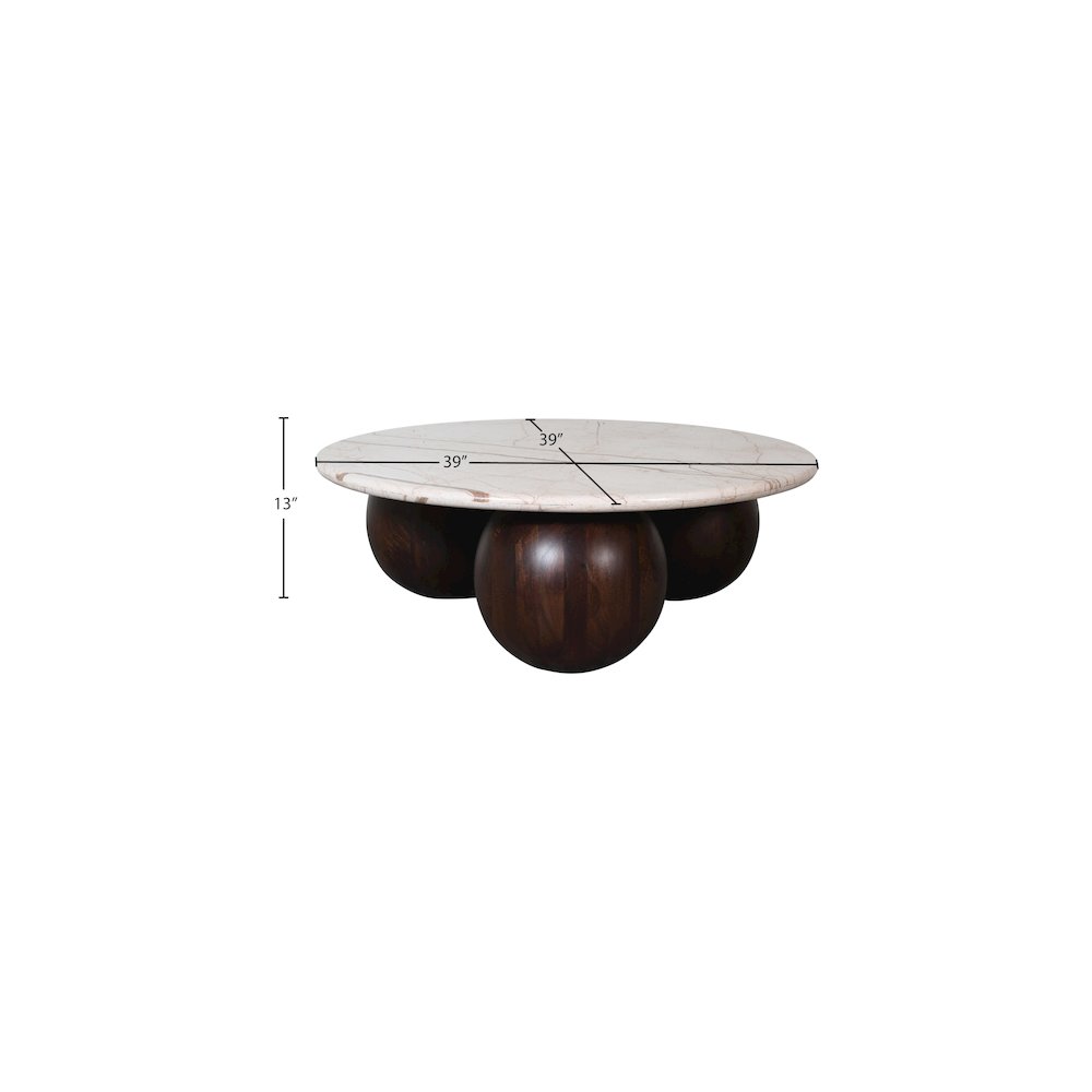 Treviso Beige Marble Coffee Table