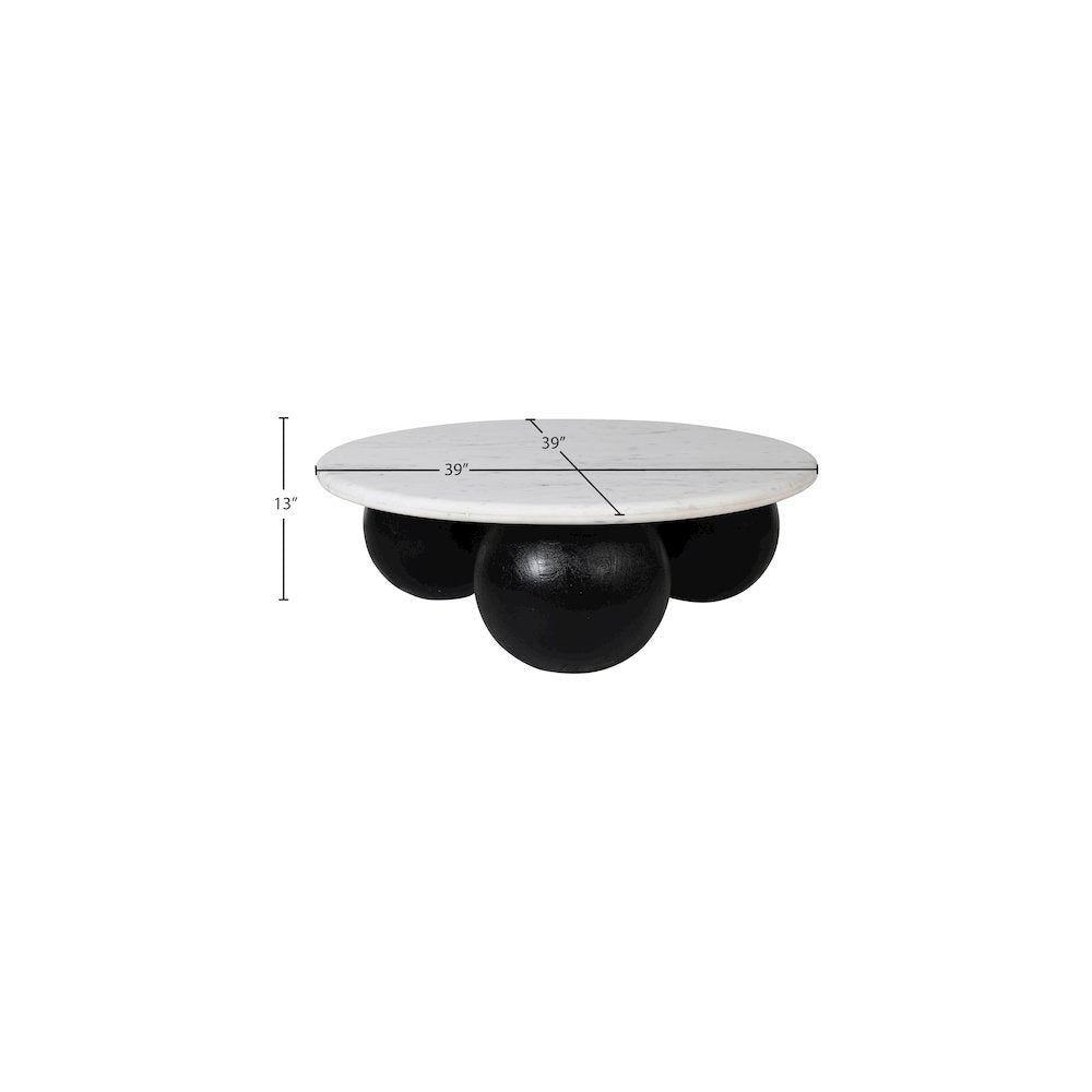 Treviso White Marble Coffee Table