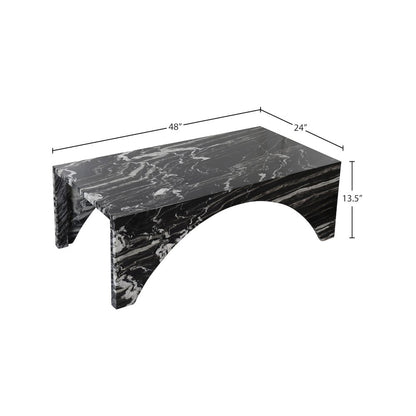 Palermo Black Marble Coffee Table