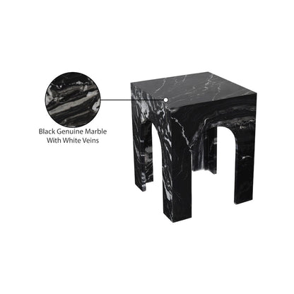 Palermo Black Marble End Table