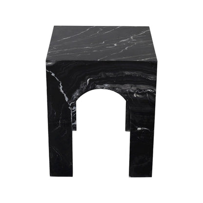 Palermo Black Marble End Table