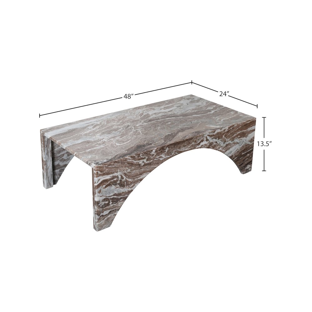 Palermo Brown Marble Coffee Table