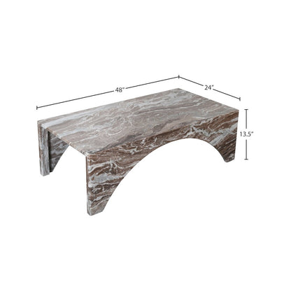 Palermo Brown Marble Coffee Table