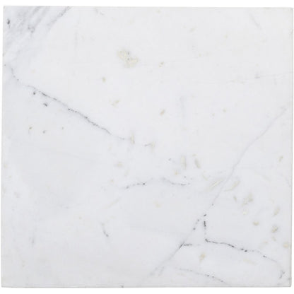 Palermo White Marble End Table