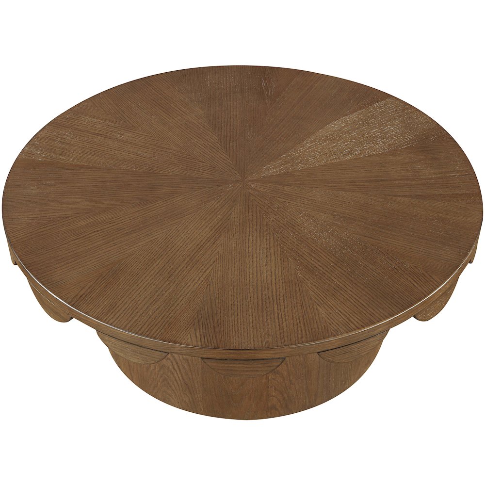 Dahlia Brown Oak Veneer Coffee Table
