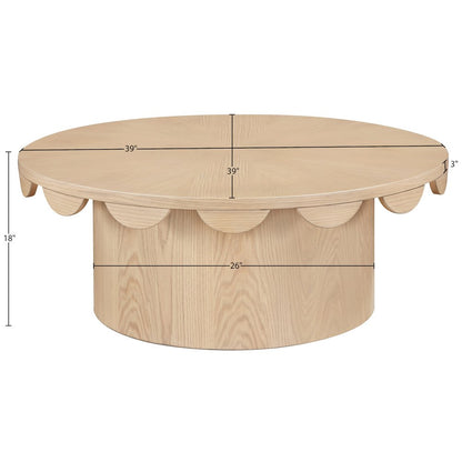 Dahlia Natural Oak Veneer Coffee Table