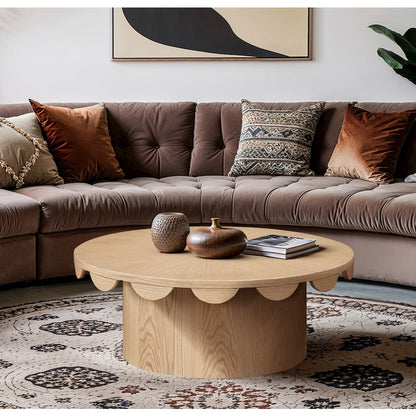 Dahlia Natural Oak Veneer Coffee Table