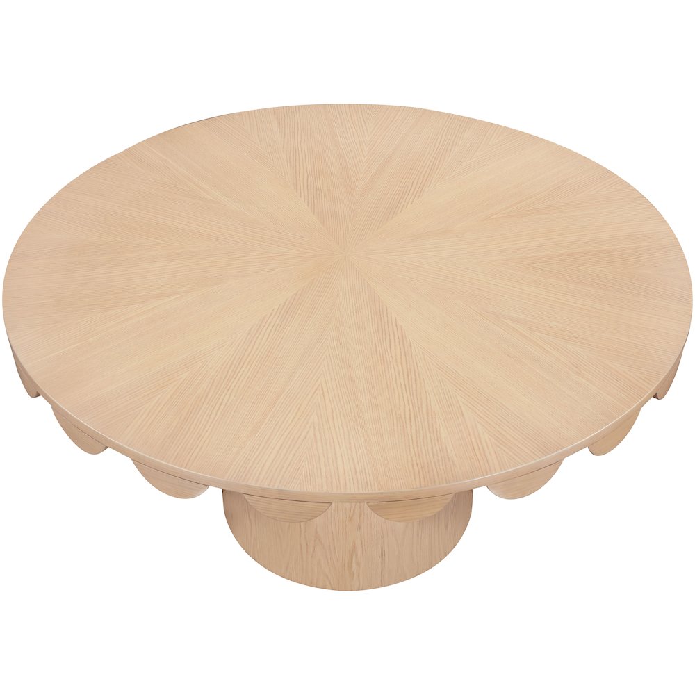 Dahlia 60" Natural Oak Veneer Dining Table