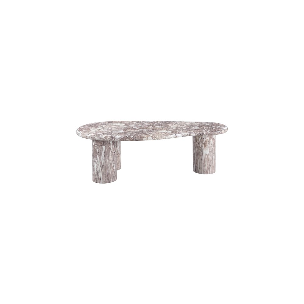 Sassari Brown Marble Finish Concrete Coffee Table