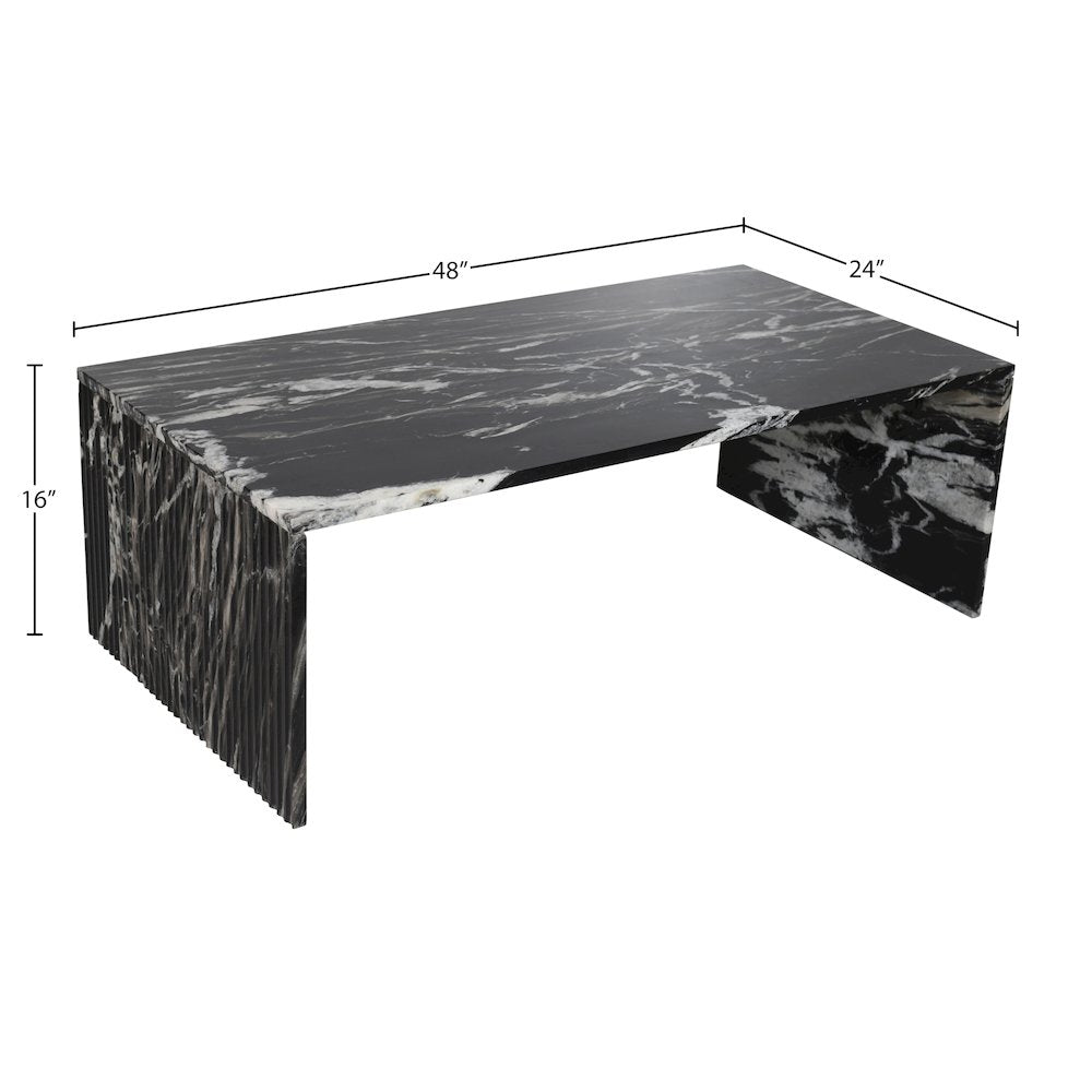 Pienza Black Marble Coffee Table
