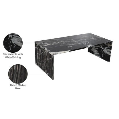 Pienza Black Marble Coffee Table