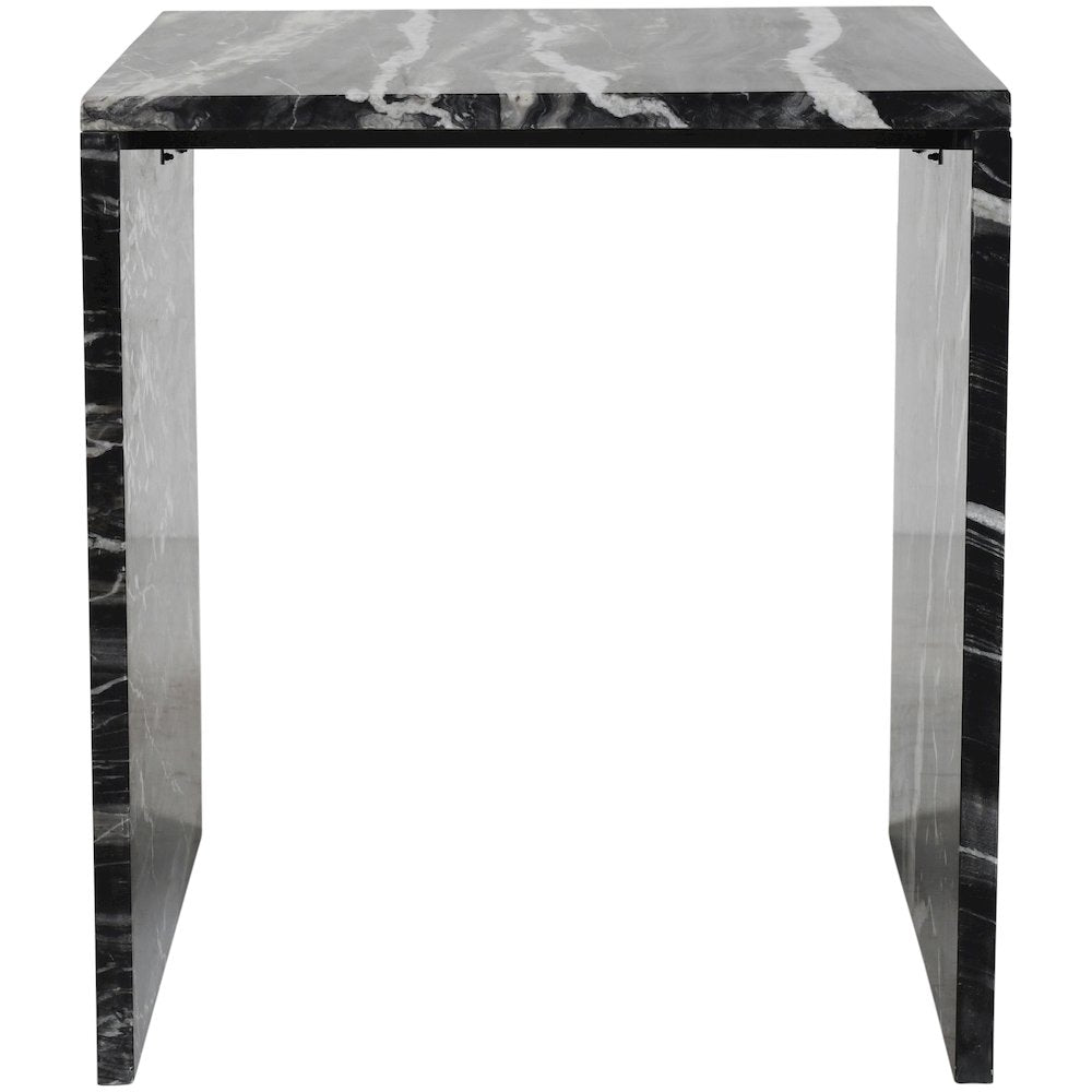 Pienza Black Marble End Table