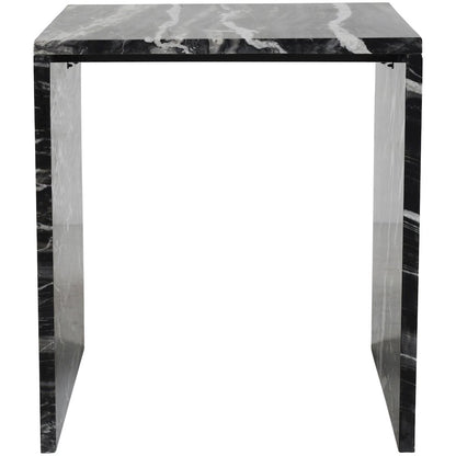 Pienza Black Marble End Table