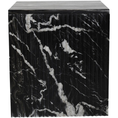 Pienza Black Marble End Table