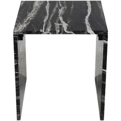 Pienza Black Marble End Table