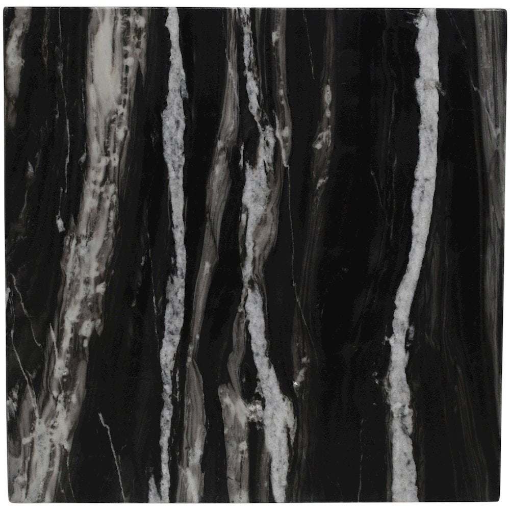 Pienza Black Marble End Table