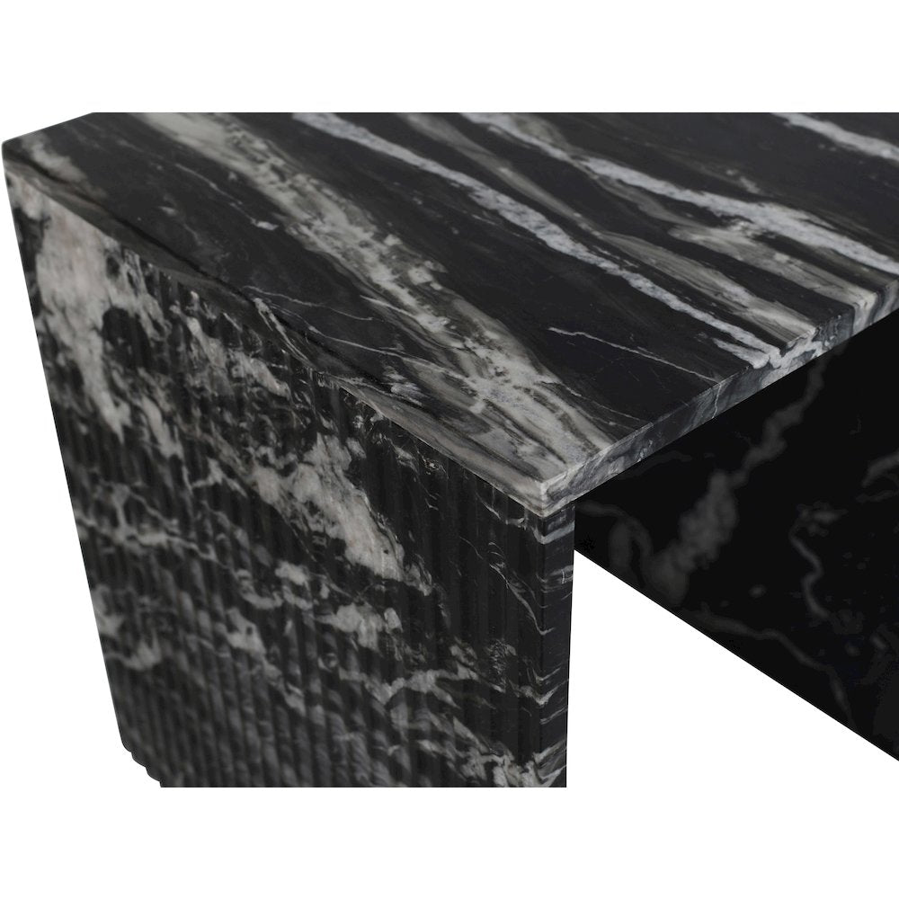 Pienza Black Marble End Table
