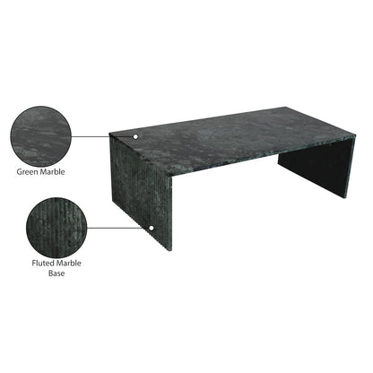 Pienza Green Marble Coffee Table