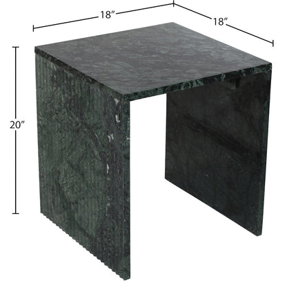 Pienza Green Marble End Table
