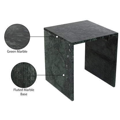 Pienza Green Marble End Table