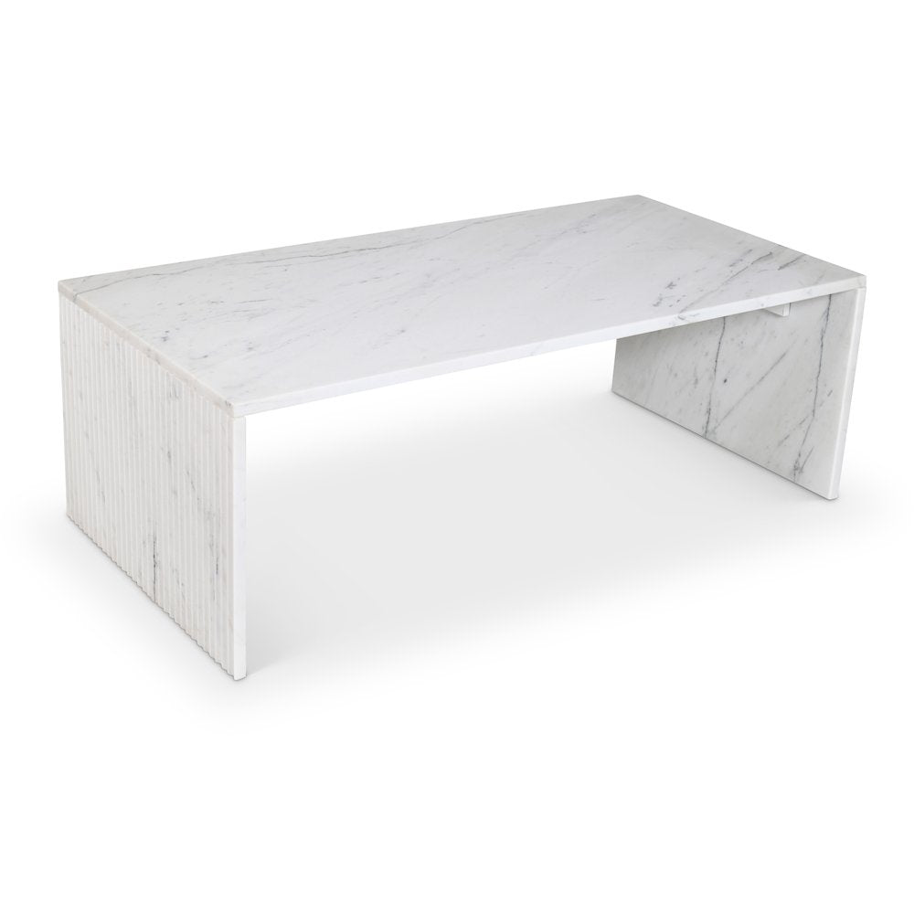 Pienza White Marble Coffee Table