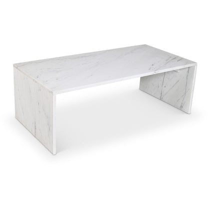 Pienza White Marble Coffee Table