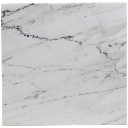 Pienza White Marble End Table