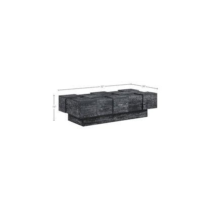 Anzio Black Oak Veneer Coffee Table