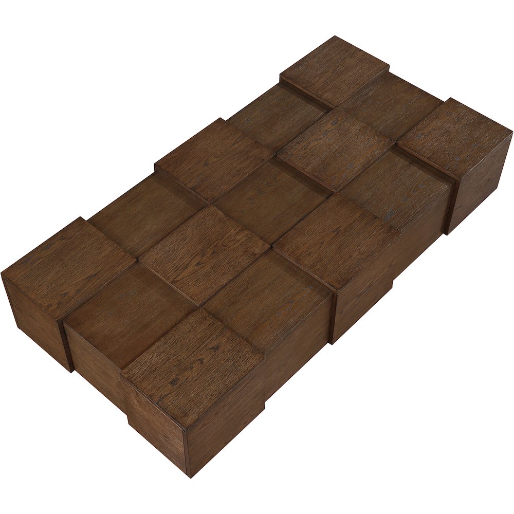 Anzio Brown Oak Veneer Coffee Table