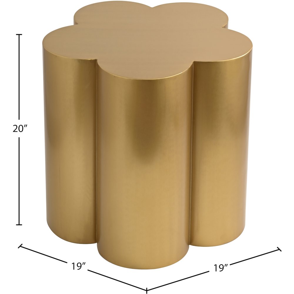 Lucky Gold Iron End Table